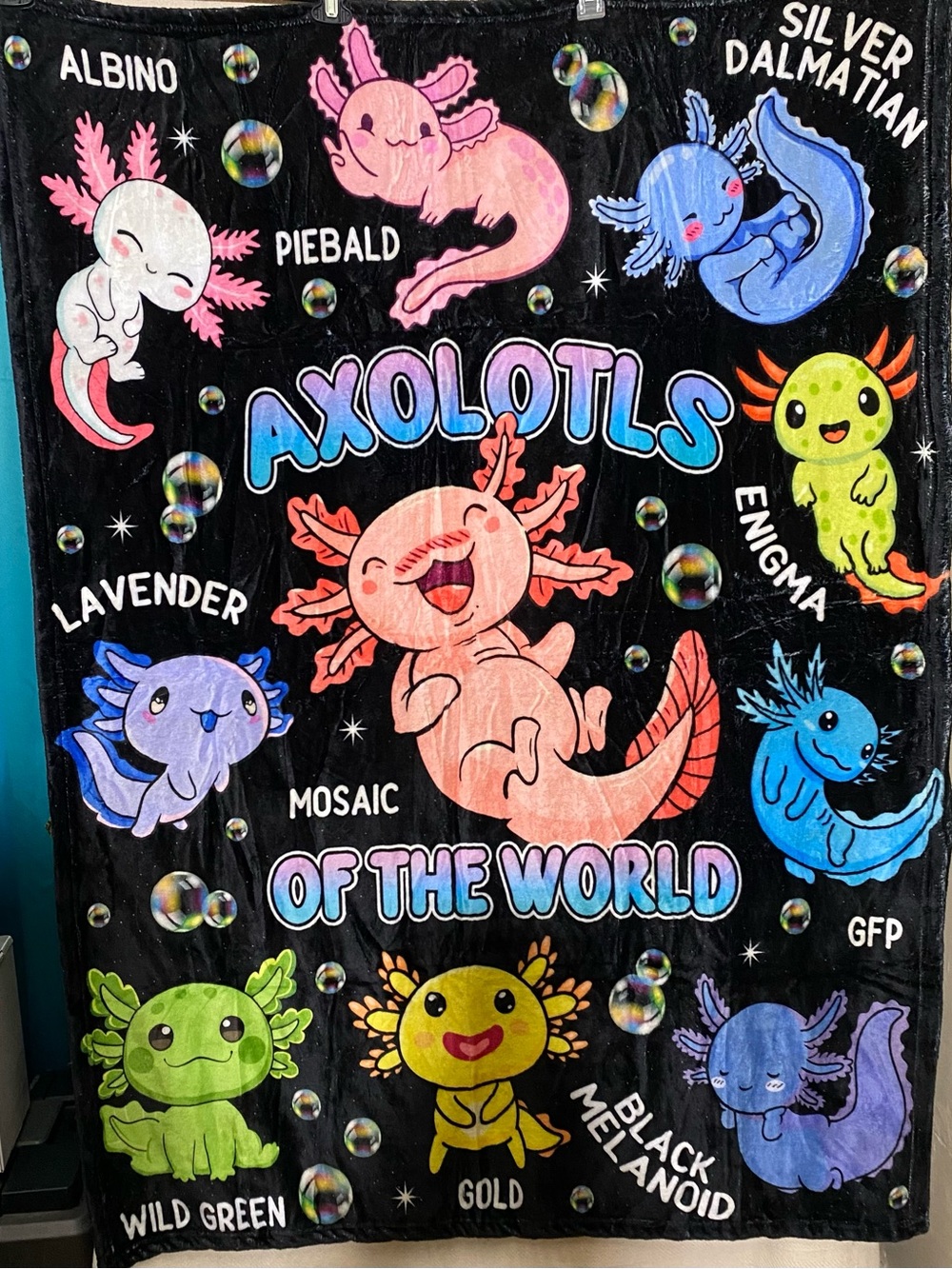 Axolotls of the World Blanket Children/Kids